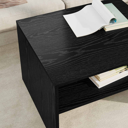 Coffee Table Black Oak 60 x 50 x 40 cm Engineered Wood