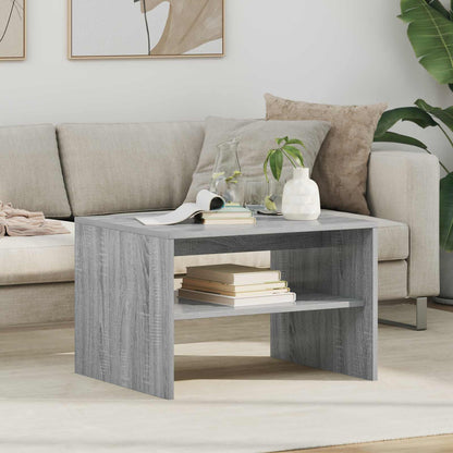 Coffee Table Grey Sonoma 60 x 50 x 40 cm Engineered Wood