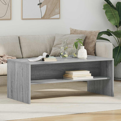 Coffee Table Grey Sonoma 100 x 50 x 40 cm Engineered Wood