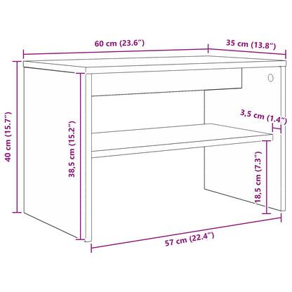 TV Cabinet Sonoma Oak 60 x 35 x 40 cm Engineered Wood