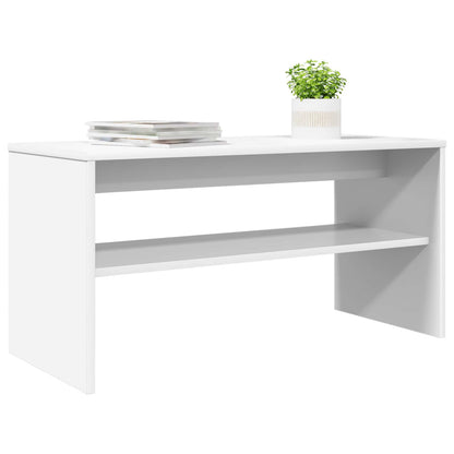 TV Cabinet 80 x 35 x 40 cm White Engineered Wood