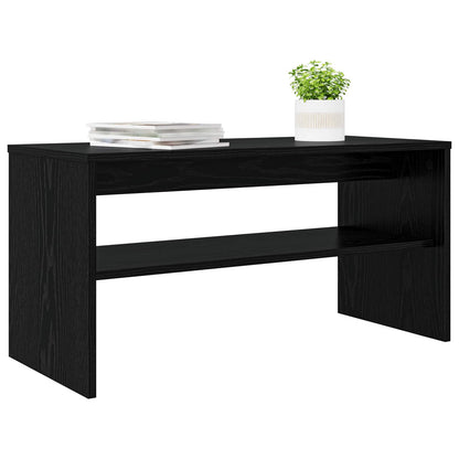 TV Cabinet 80 x 35 x 40 cm Black Oak Engineered Wood