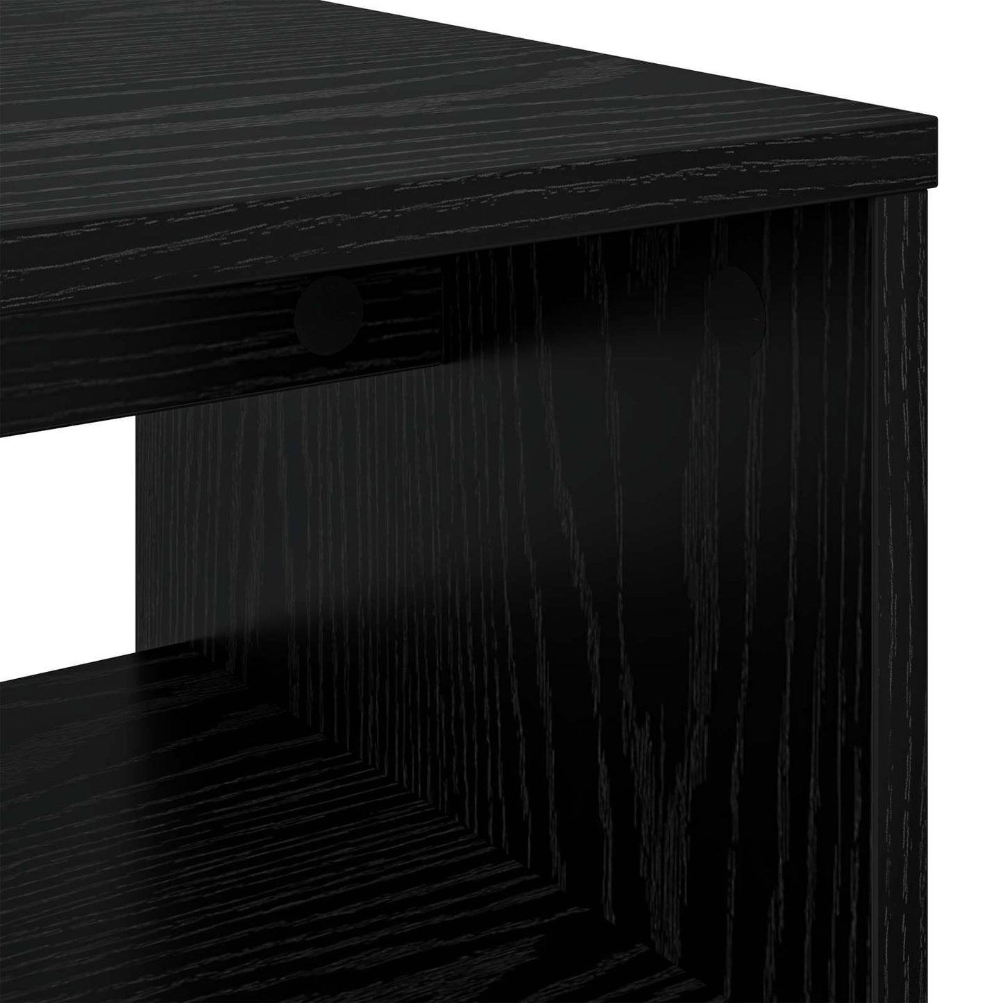 TV Cabinet Black Oak 100 x 35 x 40 cm Engineered Wood