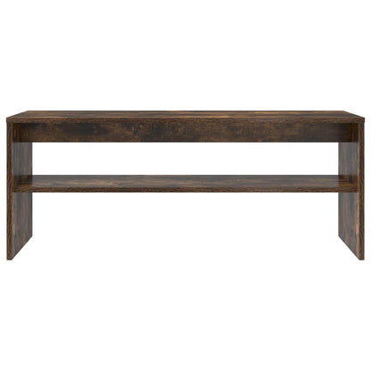 TV Cabinet Smoked Oak 100 x 35 x 40 cm Engineered Wood
