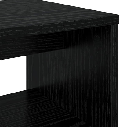 TV Cabinet Black Oak 80 x 30 x 40 cm Engineered Wood