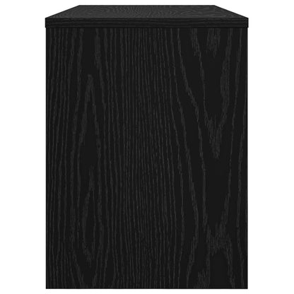TV Cabinet Black Oak 80 x 30 x 40 cm Engineered Wood