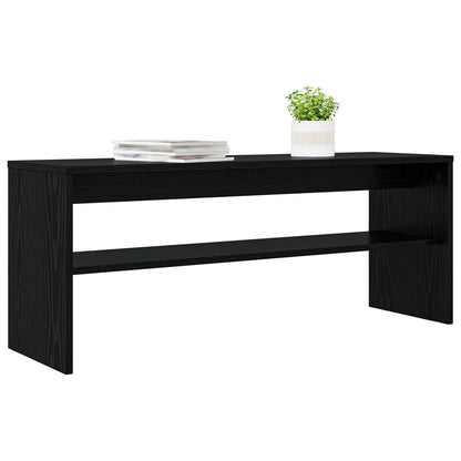 TV Cabinet Black Oak 100 x 30 x 40 cm Engineered Wood