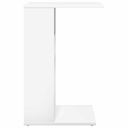 Side Table White 40 x 35 x 60.5 cm Engineered Wood