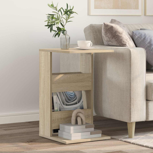 Side Table Sonoma Oak 40 x 35 x 60.5 cm Engineered Wood