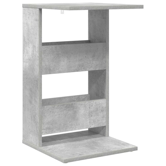 Side Table Concrete Grey 40 x 35 x 60.5 cm Engineered Wood