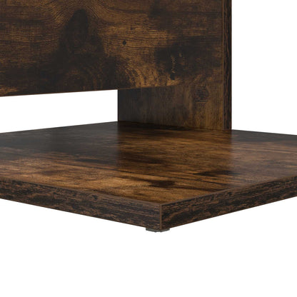 Side Table Smoked Oak 40 x 35 x 60.5 cm Engineered Wood