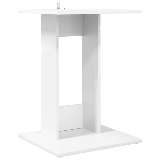 Side Table White 45 x 40 x 62.5 cm Engineered Wood