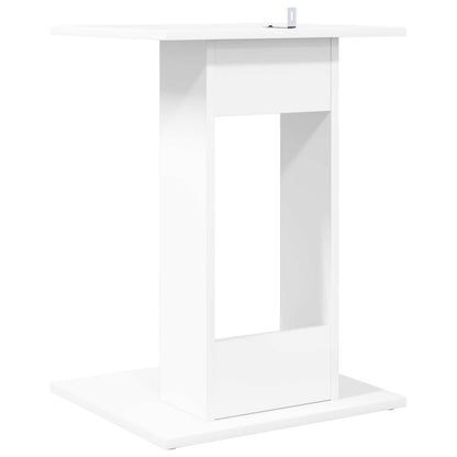 Side Table White 45 x 40 x 62.5 cm Engineered Wood