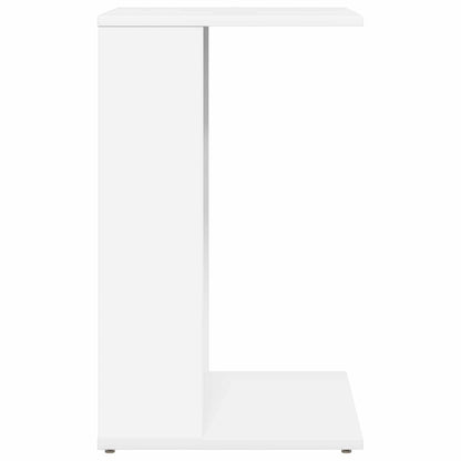 Side Table White 40 x 38 x 62.5 cm Engineered Wood