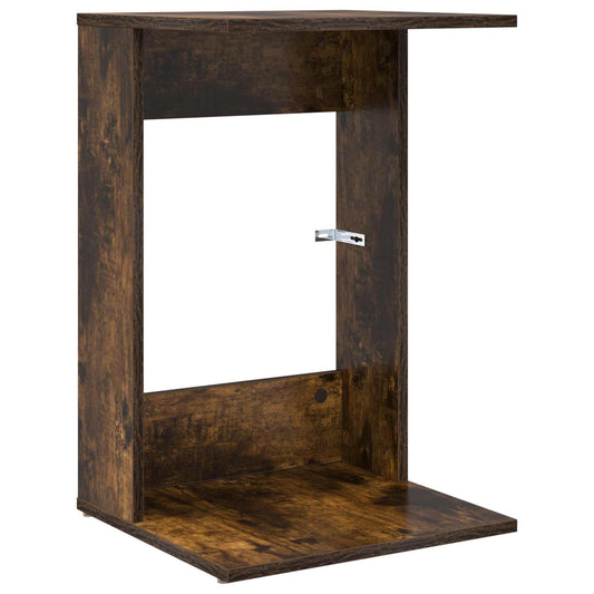 Side Table Smoked Oak 40 x 38 x 62.5 cm Engineered Wood