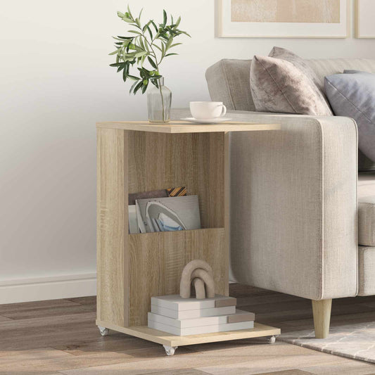 Side Table Sonoma Oak 40 x 35 x 60 cm Engineered Wood
