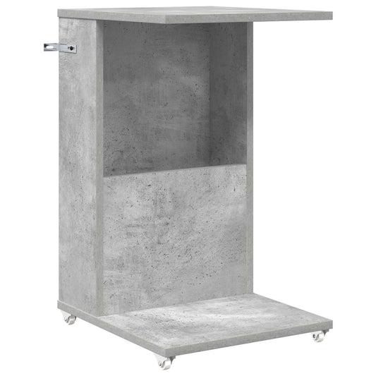 Side Table Concrete Grey 40 x 35 x 60 cm Engineered Wood