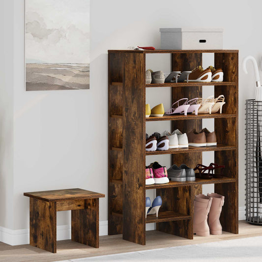 Shoe Cabinet 2 pcs 62 x 35 x 100 cm Engineered Wood Smoked Oak