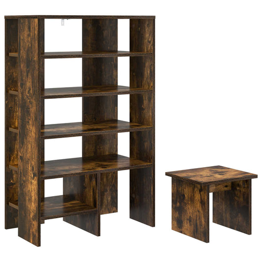 Shoe Cabinet 2 pcs 62 x 35 x 100 cm Engineered Wood Smoked Oak