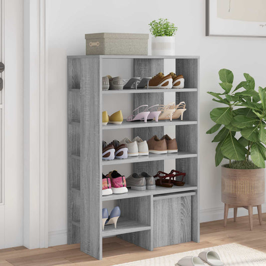 Shoe Cabinet 2 pcs 62 x 35 x 100 cm Engineered Wood Grey Sonoma