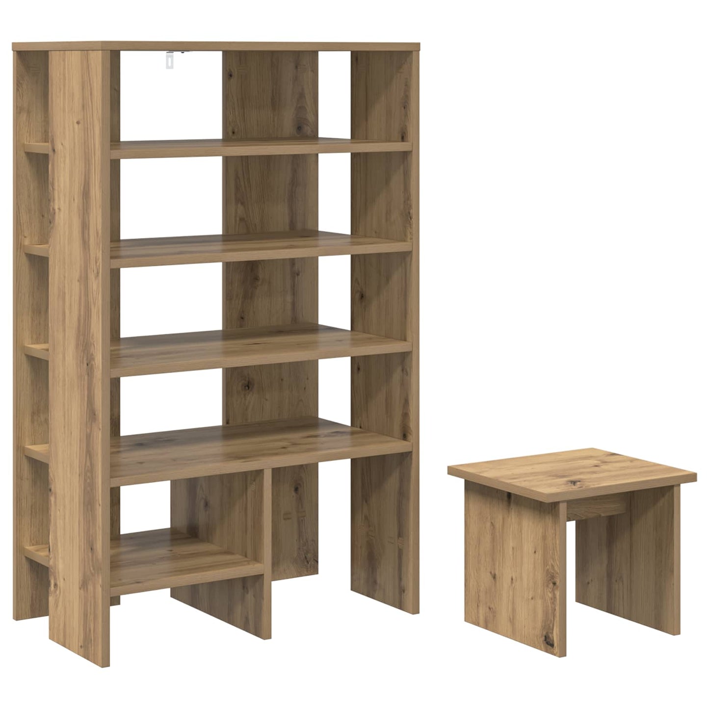 Shoe Cabinet 2 pcs 62 x 35 x 100 cm Engineered Wood Artisan Oak