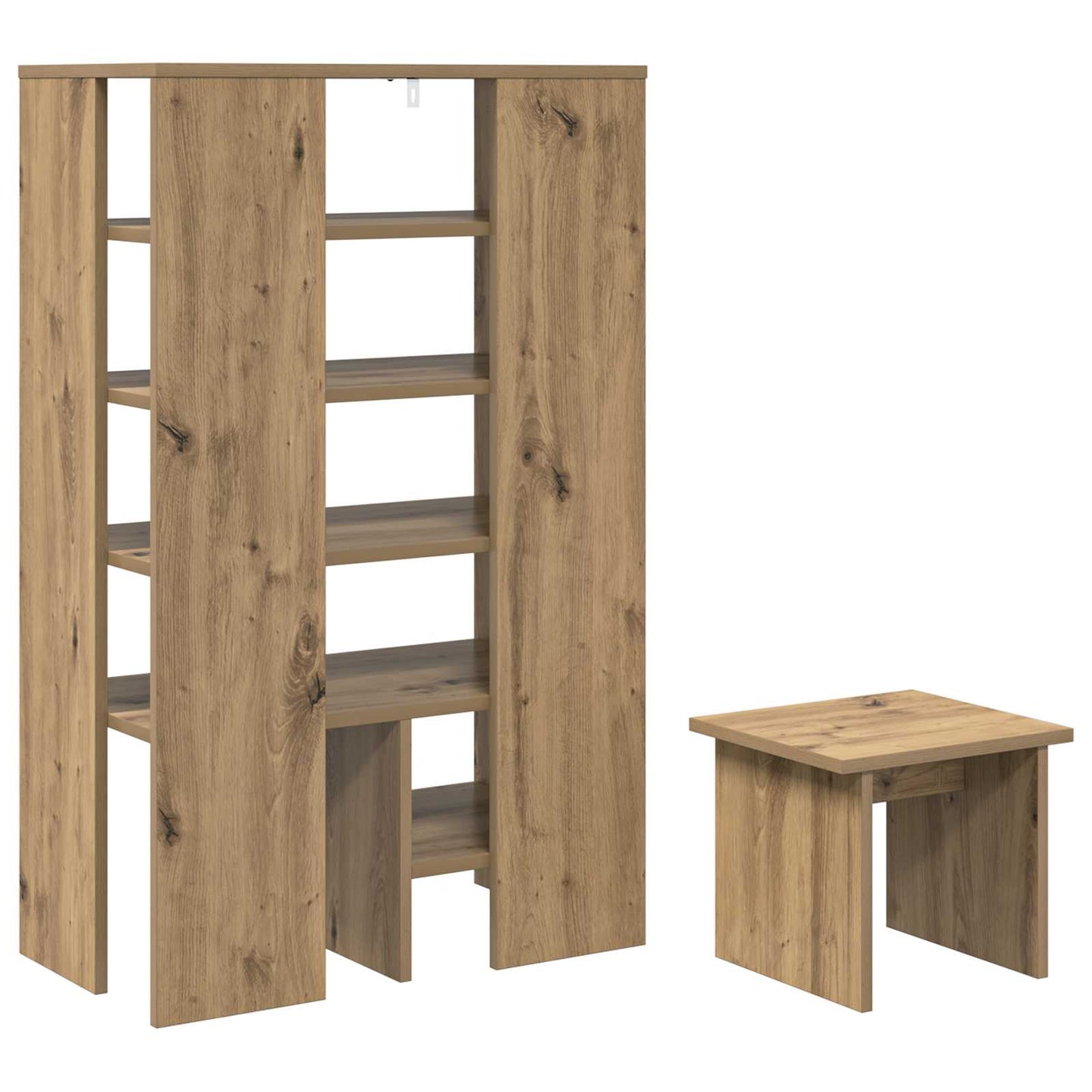 Shoe Cabinet 2 pcs 62 x 35 x 100 cm Engineered Wood Artisan Oak