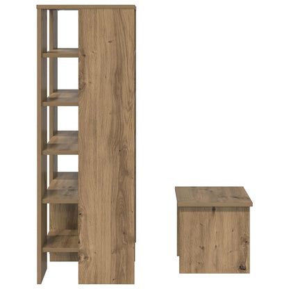 Shoe Cabinet 2 pcs 62 x 35 x 100 cm Engineered Wood Artisan Oak
