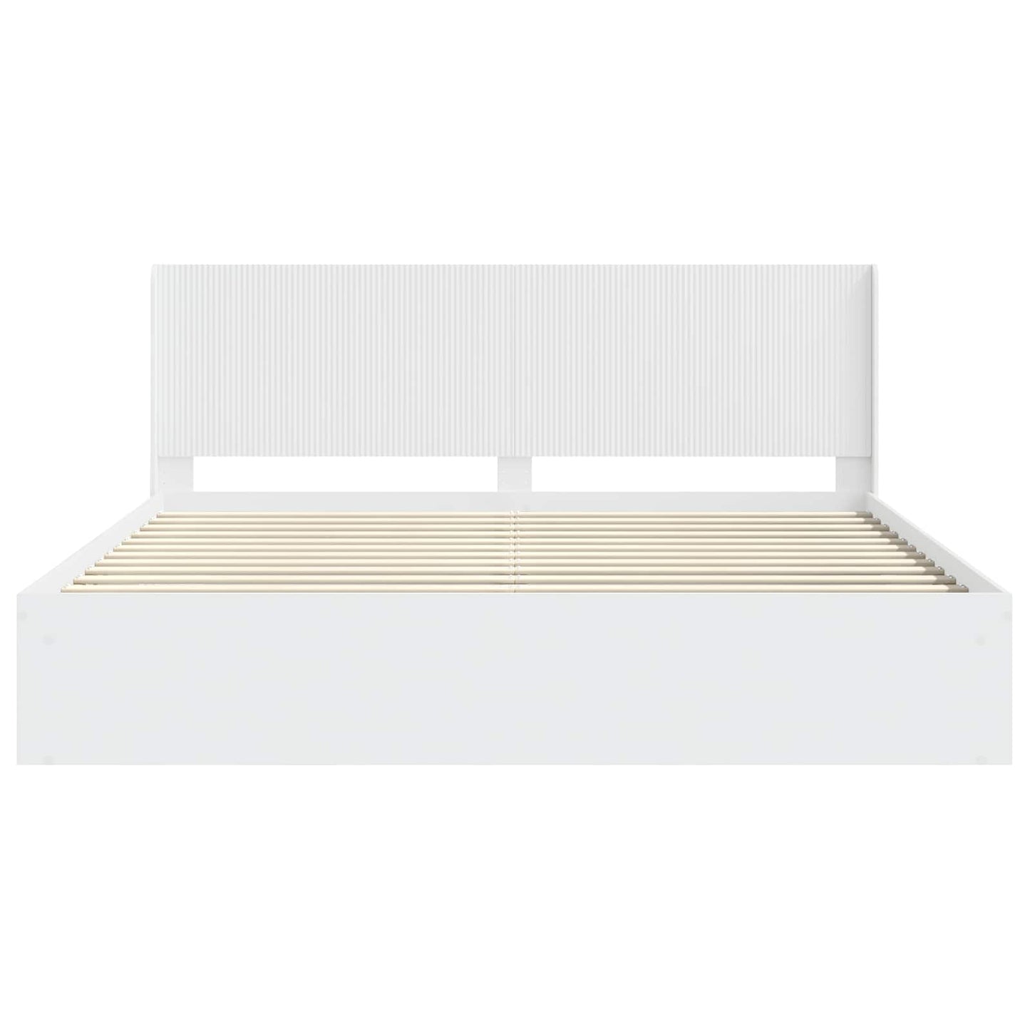 Bed Frame with Storage and Headboard 2 pcs Engineered Wood