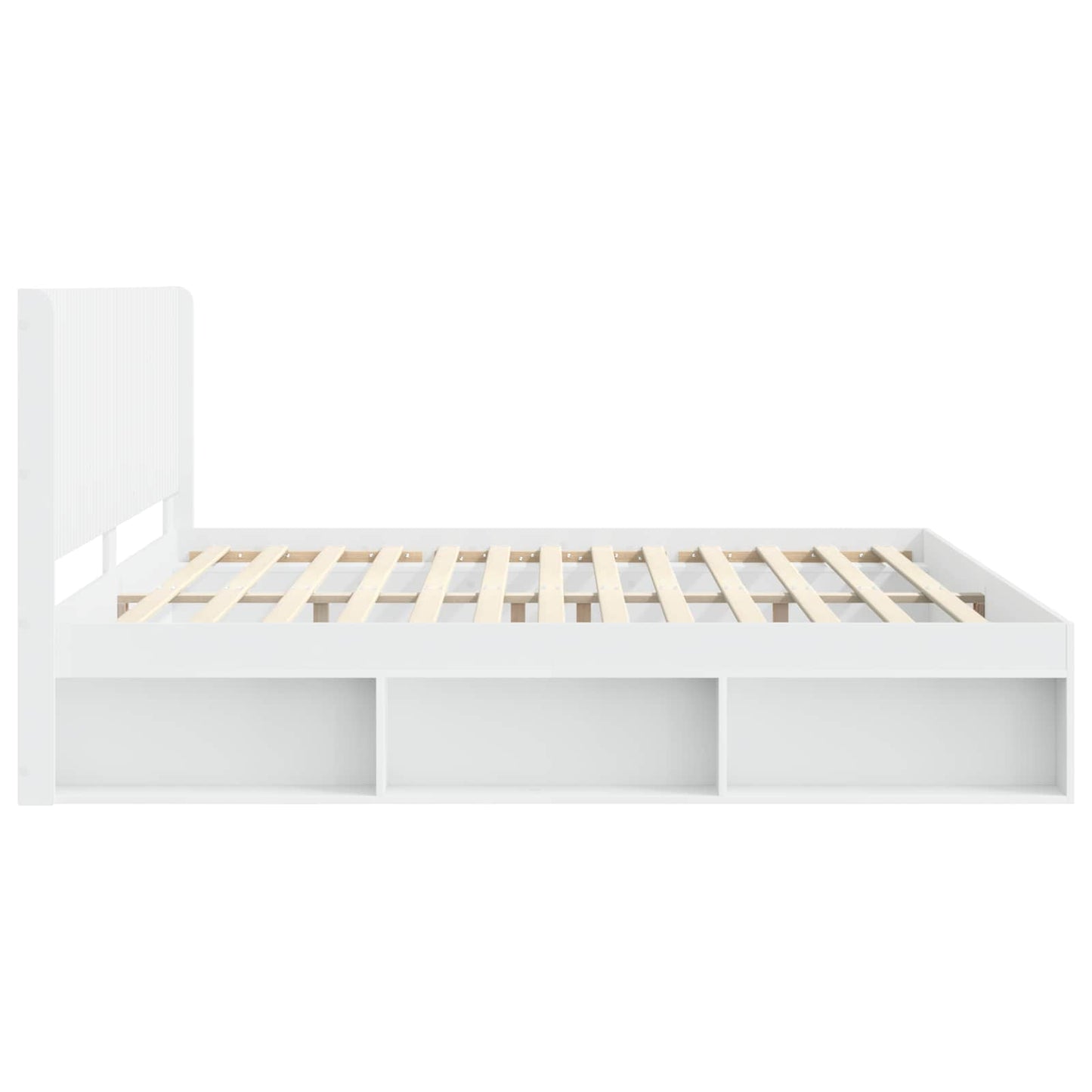 Bed Frame with Storage and Headboard 2 pcs Engineered Wood
