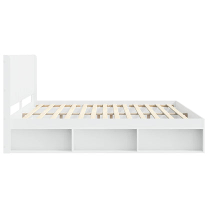 Bed Frame with Storage and Headboard 2 pcs Engineered Wood