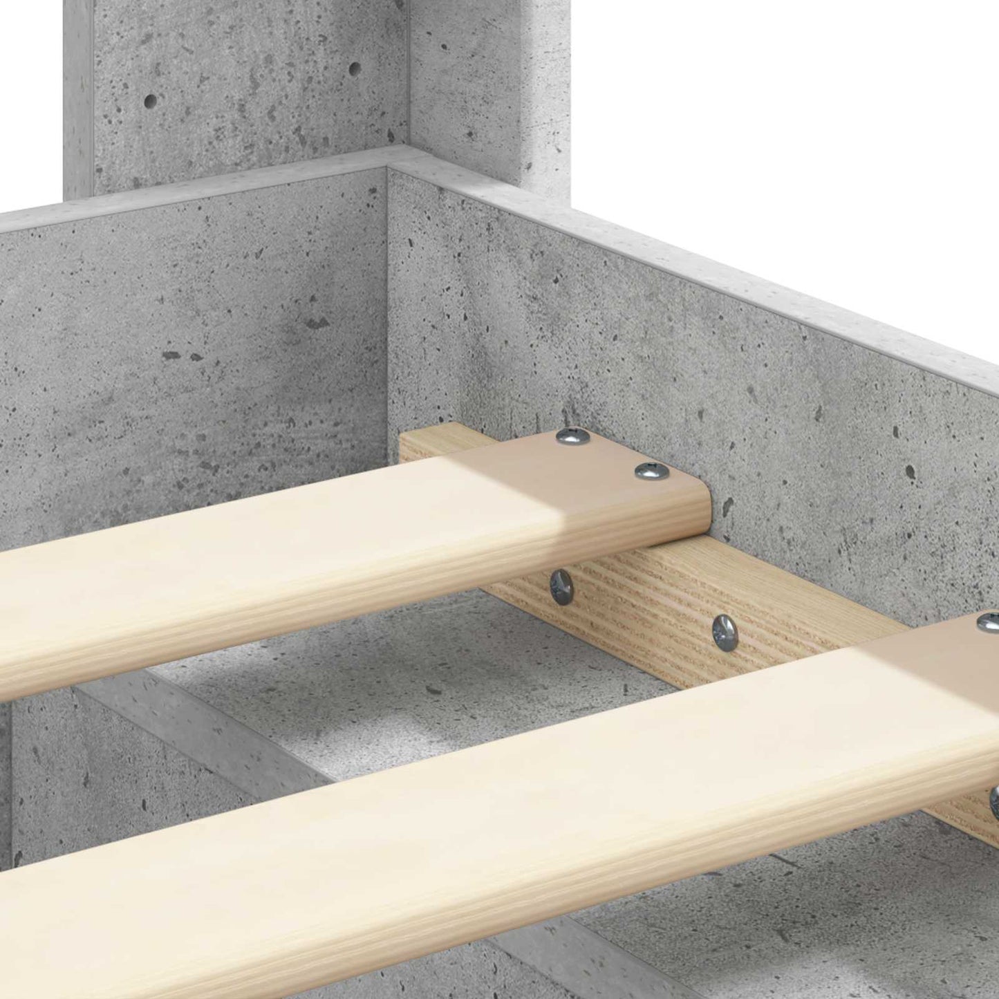 Bed Frame with Storage and Headboard 2 pcs Engineered Wood