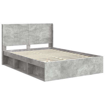 Bed Frame with Storage and Headboard 2 pcs Engineered Wood
