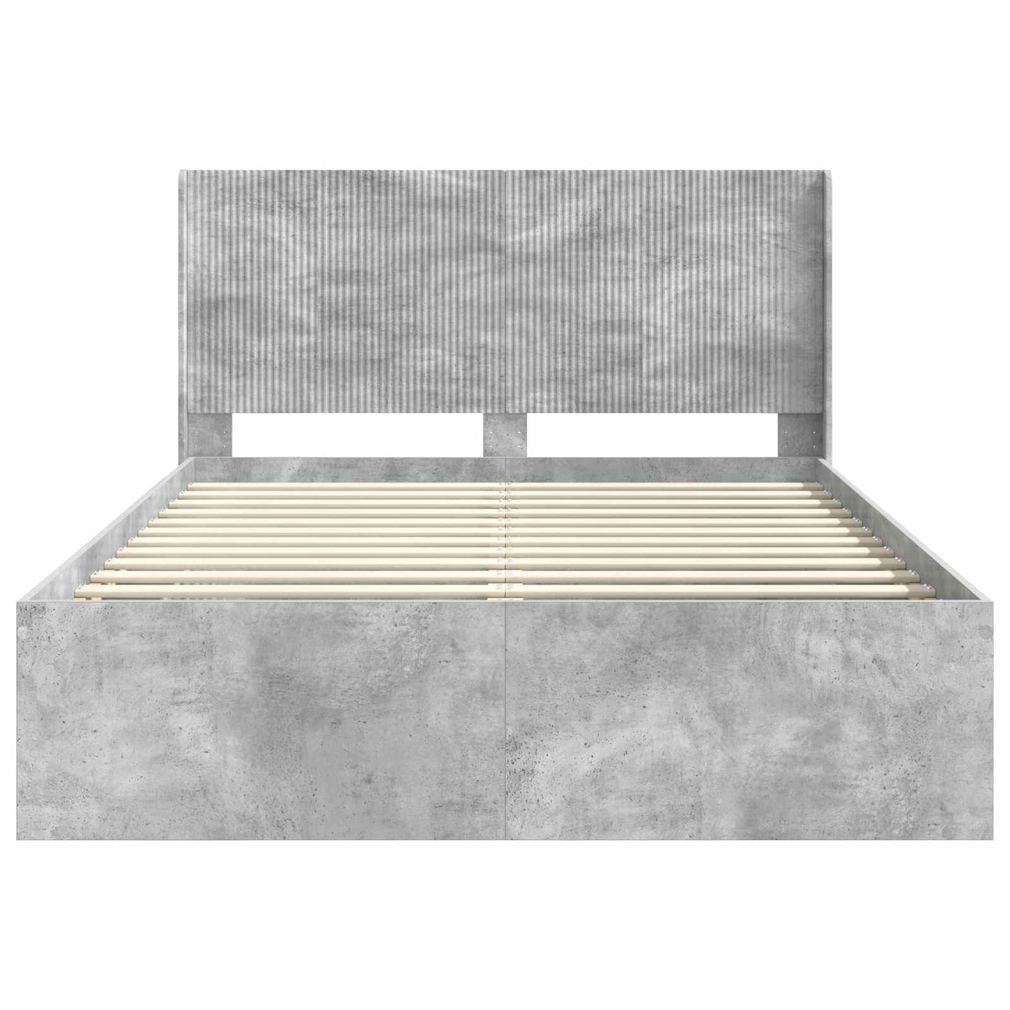 Bed Frame with Storage and Headboard 2 pcs Engineered Wood