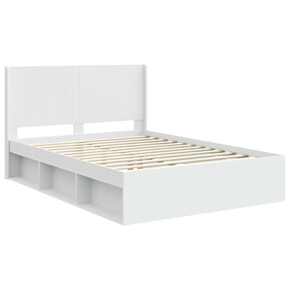 Bed Frame with Storage and Headboard 2 pcs Engineered Wood