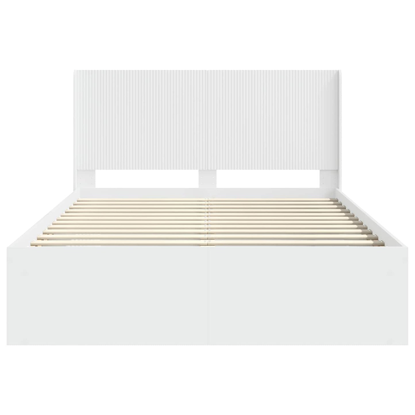 Bed Frame with Storage and Headboard 2 pcs Engineered Wood