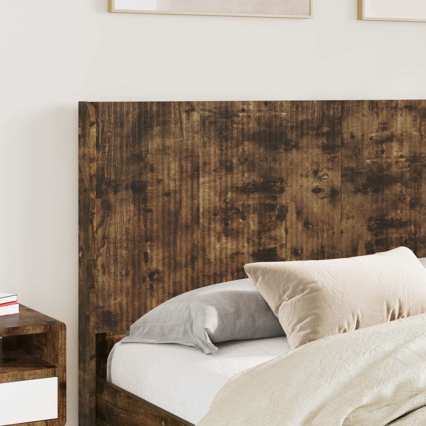 Bed Frame with Storage and Headboard 2 pcs Engineered Wood