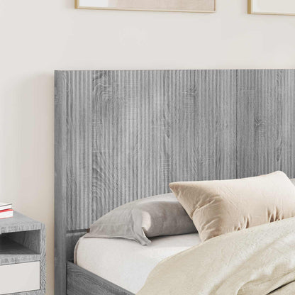 Bed Frame with Storage and Headboard 2 pcs Engineered Wood
