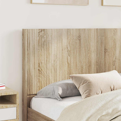 Bed Frame with Storage and Headboard 2 pcs Engineered Wood