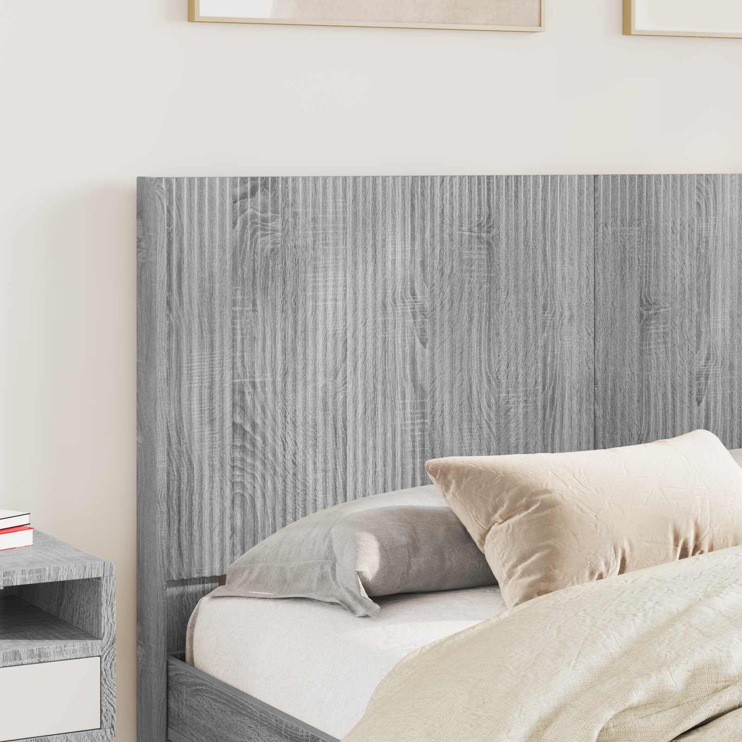 Bed Frame with Storage and Headboard 2 pcs Engineered Wood