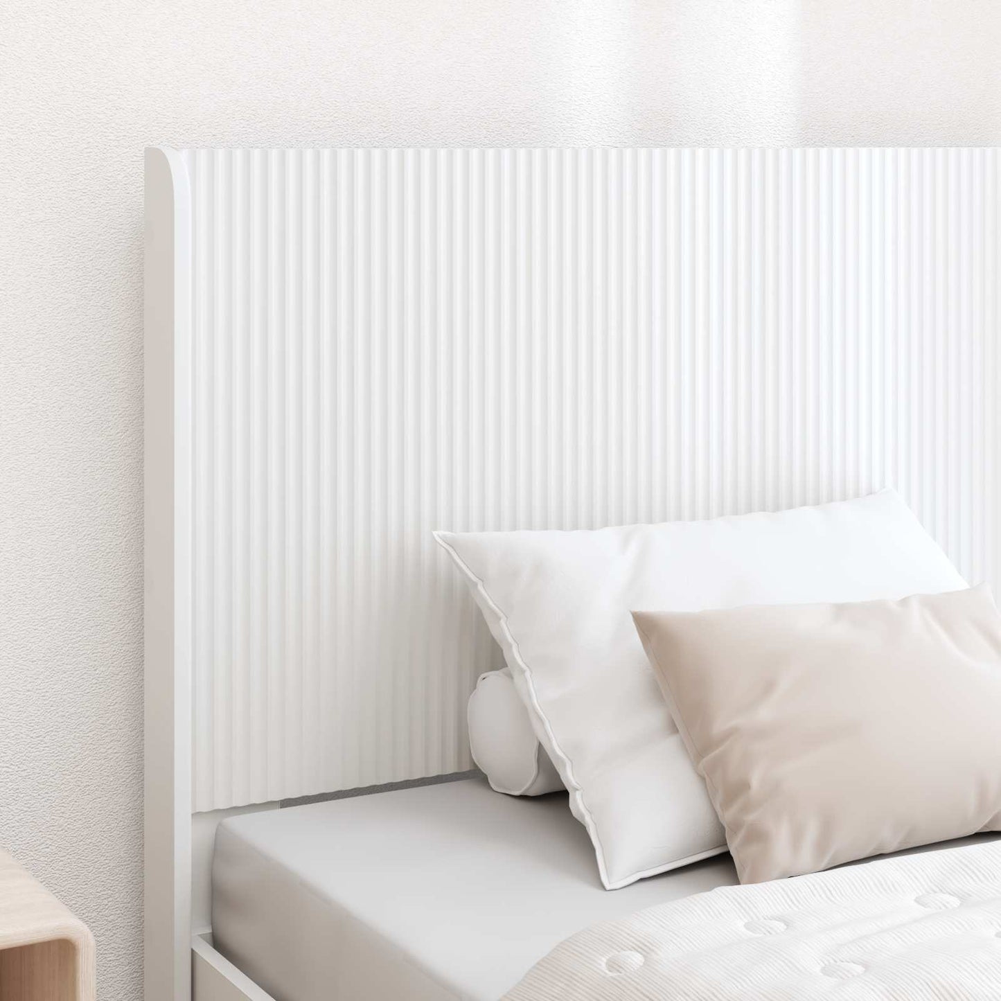 Bed Frame with Storage and Headboard White 75 x 190 cm