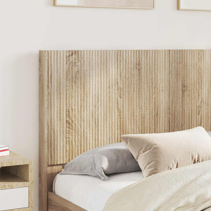 Bed Frame with Storage and Headboard Sonoma Oak 140 x 200 cm