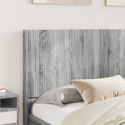 Bed Frame with Storage and Headboard Grey Sonoma 120 x 190 cm