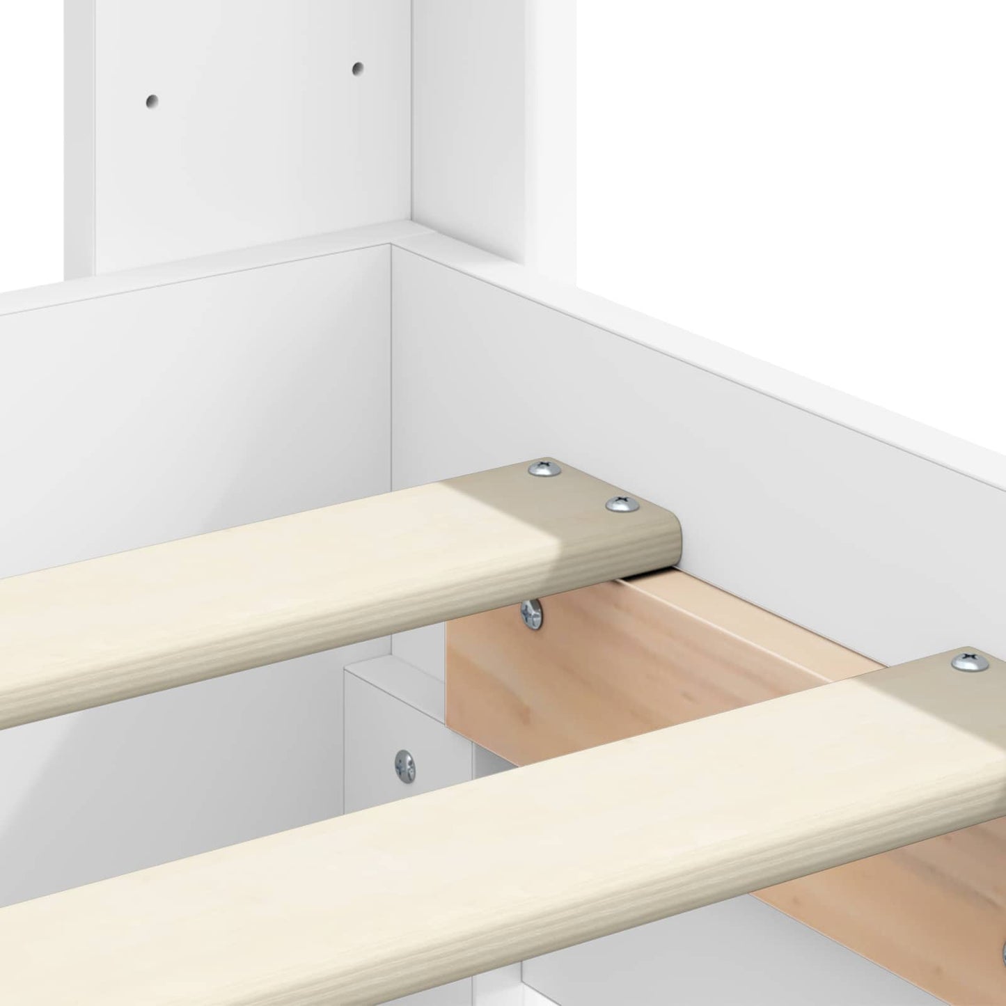 Bed Frame with Storage and Headboard 2 pcs Engineered Wood