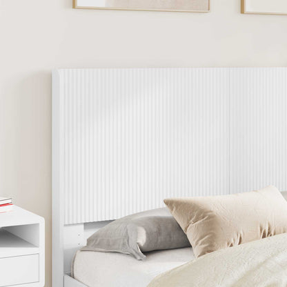 Bed Frame with Storage and Headboard 2 pcs Engineered Wood