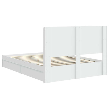 Bed Frame with Storage and Headboard 2 pcs Engineered Wood