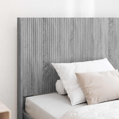 Bed Frame with Storage and Headboard 2 pcs Engineered Wood