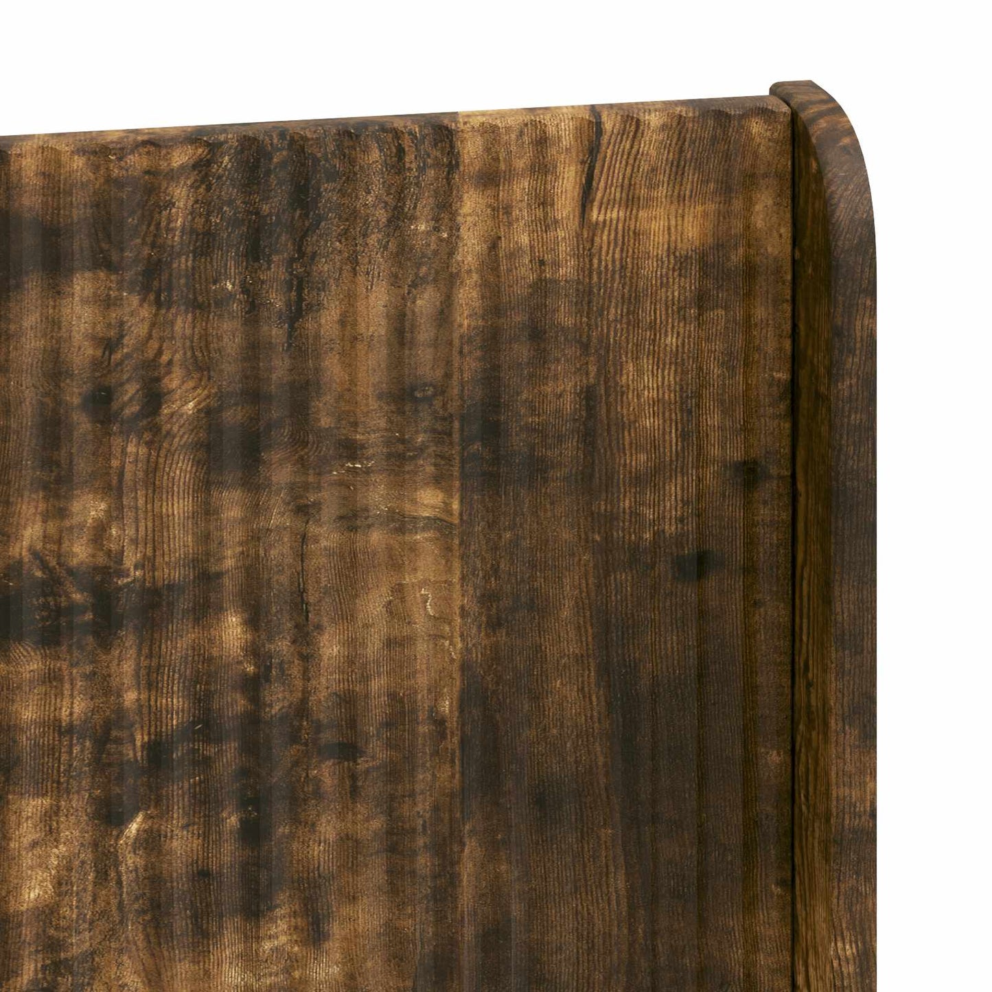 Bed Frame with Storage and Headboard Smoked Oak Engineered Wood