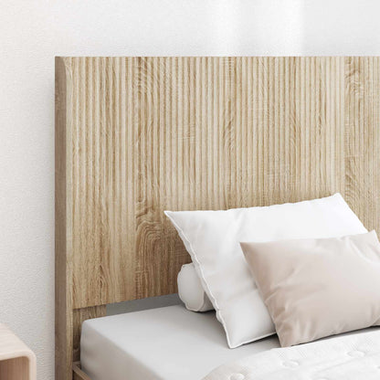 Bed Frame with Storage and Headboard Sonoma Oak 100 x 200 cm