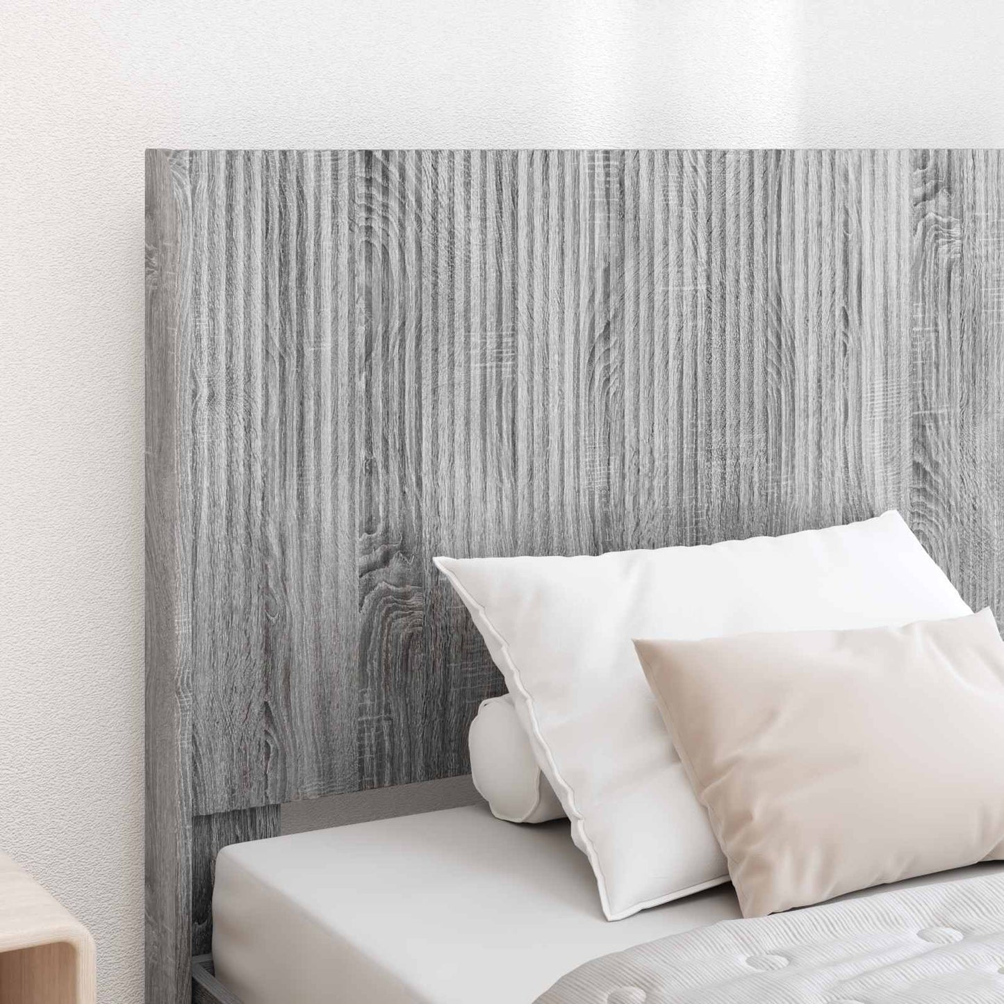 Bed Frame with Storage and Headboard Grey Sonoma 100 x 200 cm