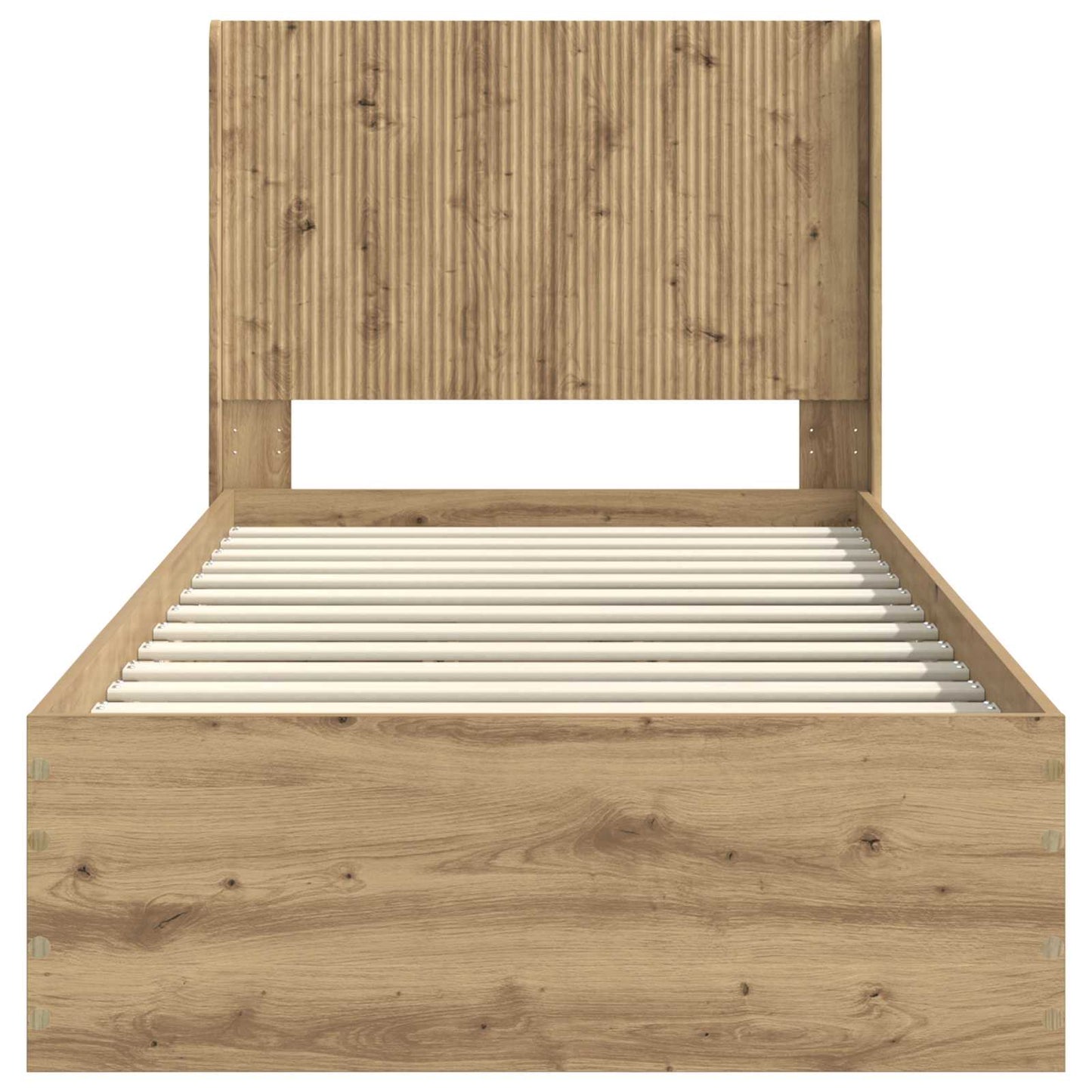 Bed Frame with Storage and Headboard Artisan Oak
